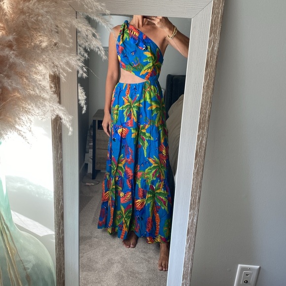 NWOT FARM Rio linen maxi dress - Picture 4 of 5